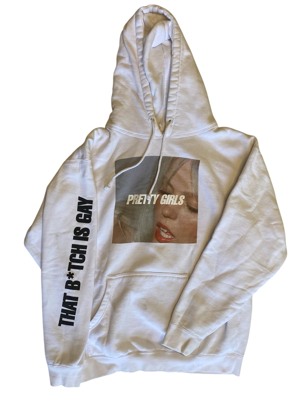 Renee Rapp Merch Hoodie White Graphic Size XL Oversized Pretty Girls Streetwear